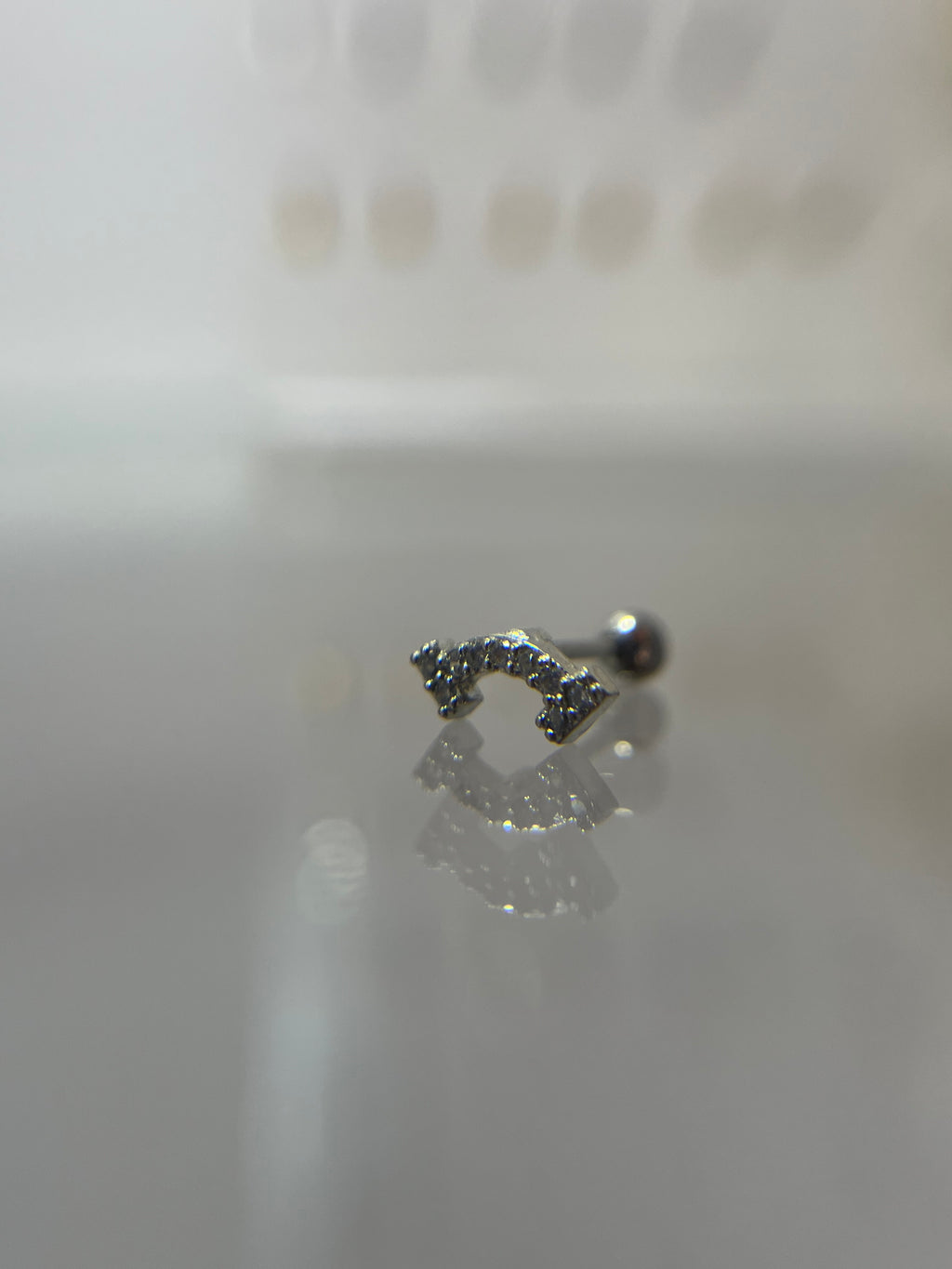 Piercings curva (cierre esfera)