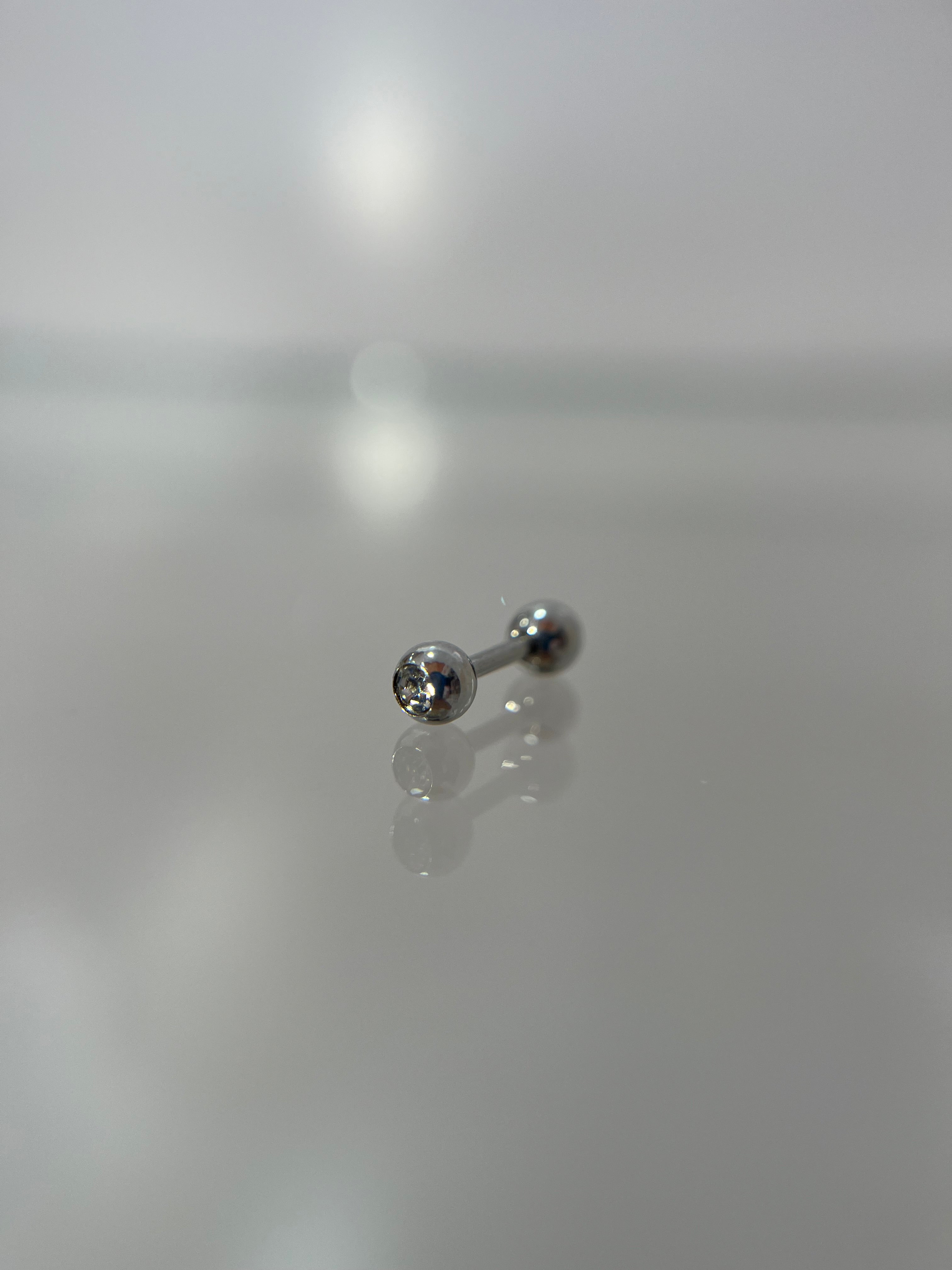 Piercings con cristal (cierre esfera)