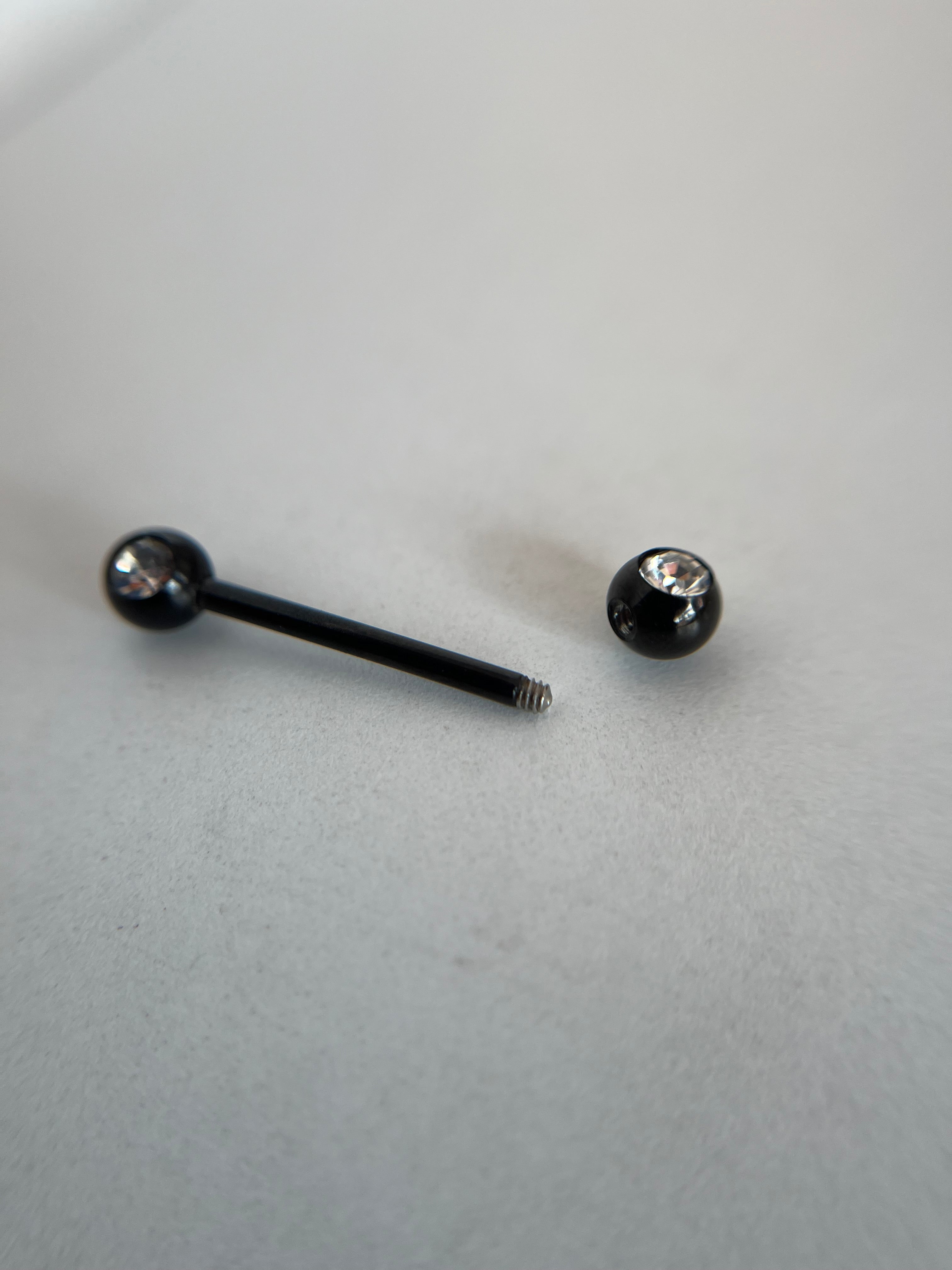 Piercings pezones esfera con diamante