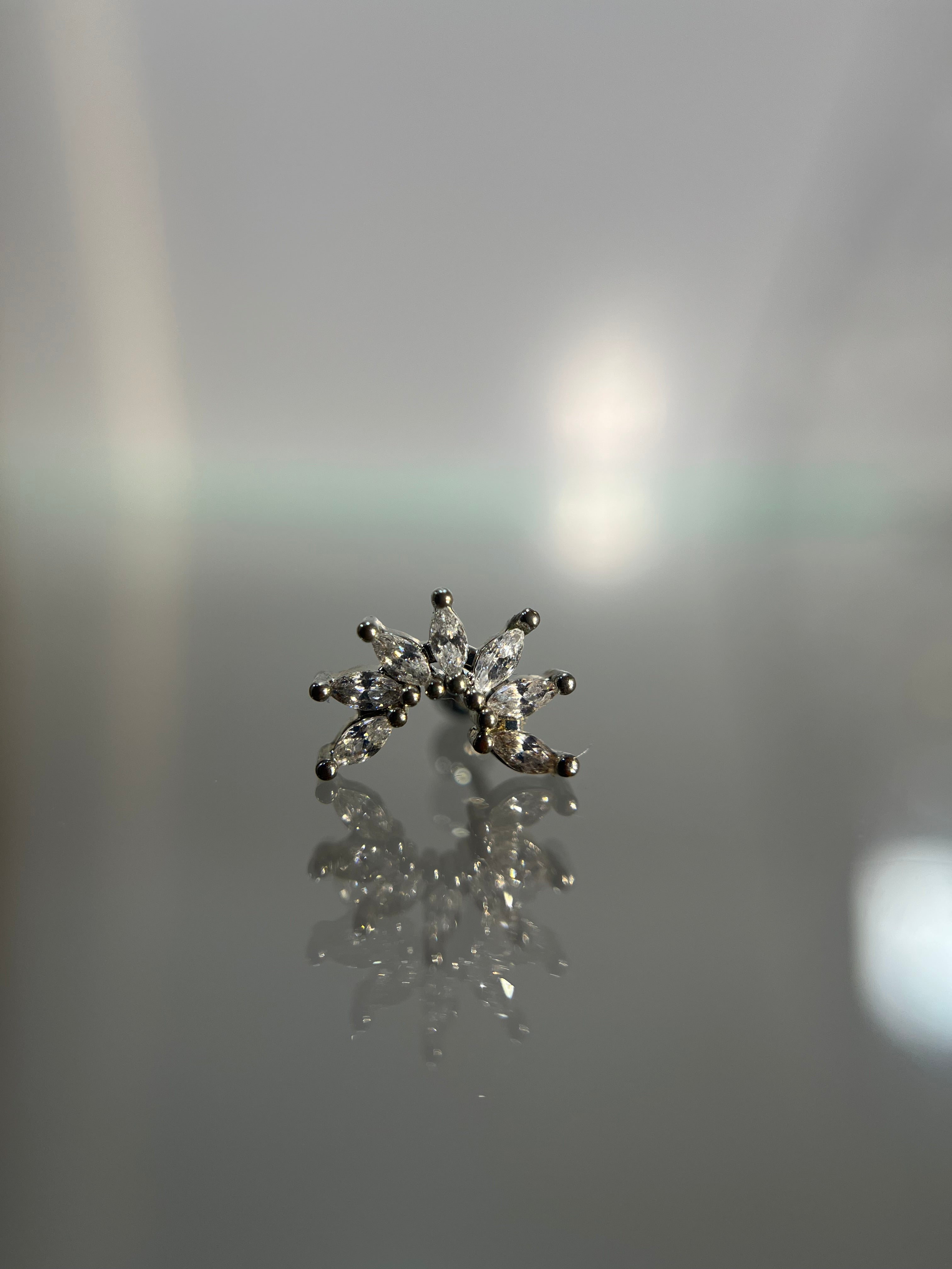 Piercings media flor