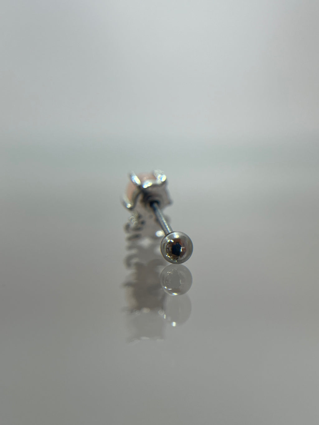 Piercing pulpo acero plateado (cierre bolilla)