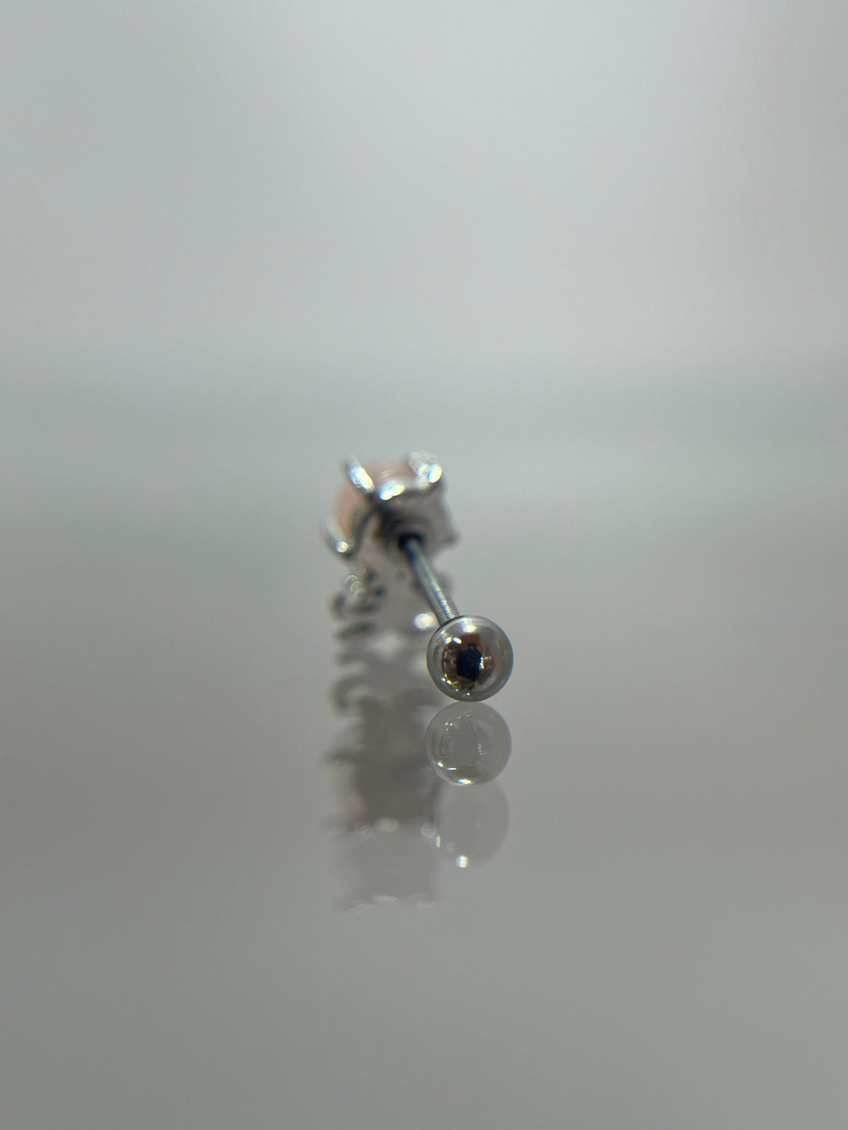 Piercing pulpo acero plateado (cierre bolilla)