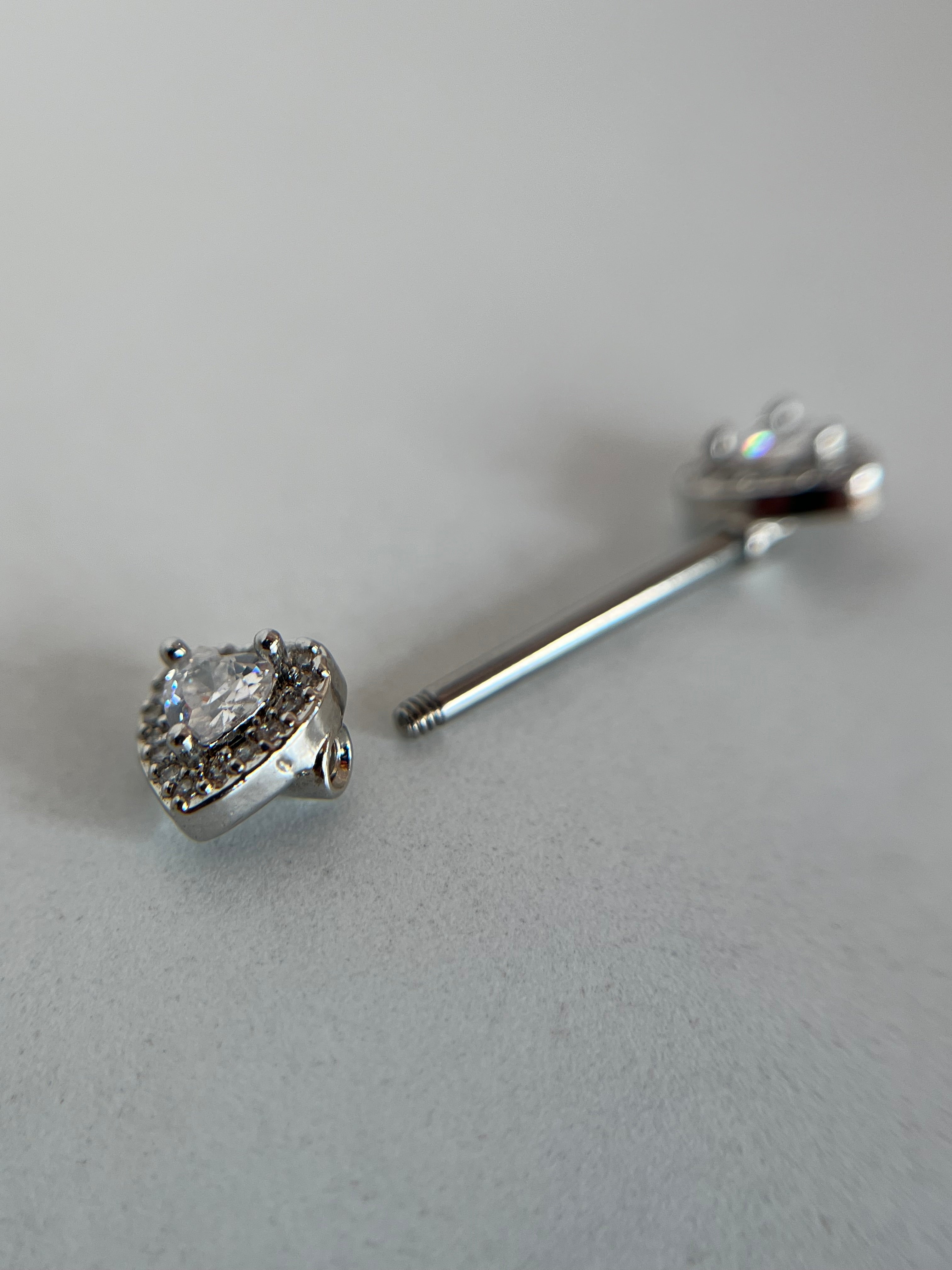 Piercings Pezones corazones