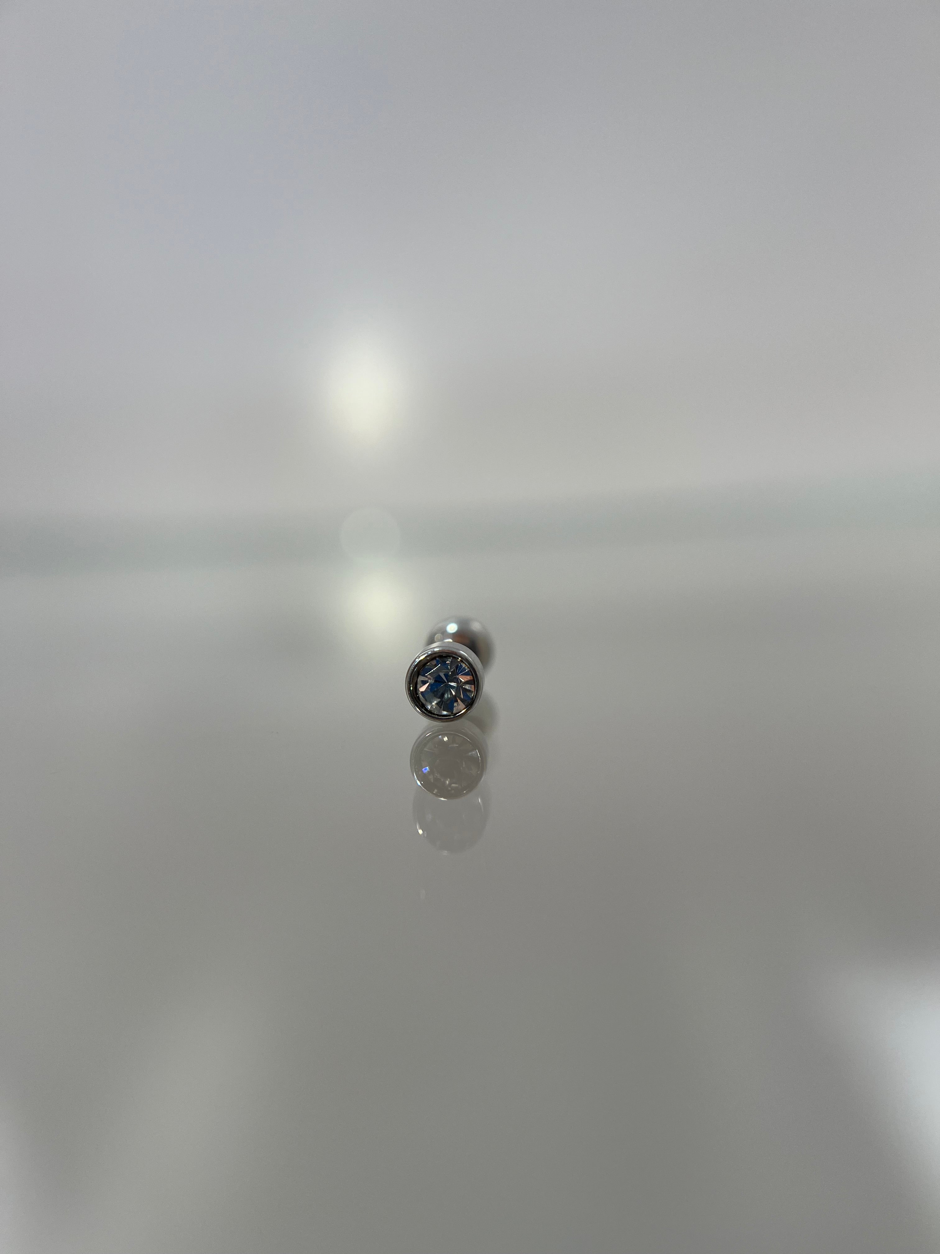 Piercings con cristal (cierre esfera)