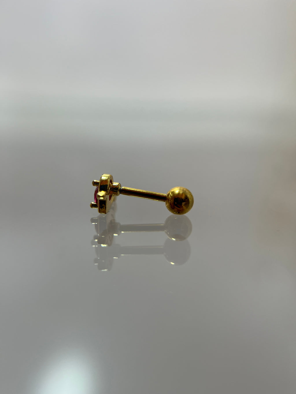 Piercings corazón (cierre esfera)