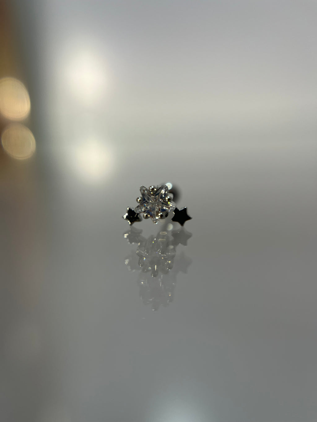 Piercings estrellas (cierre esfera)