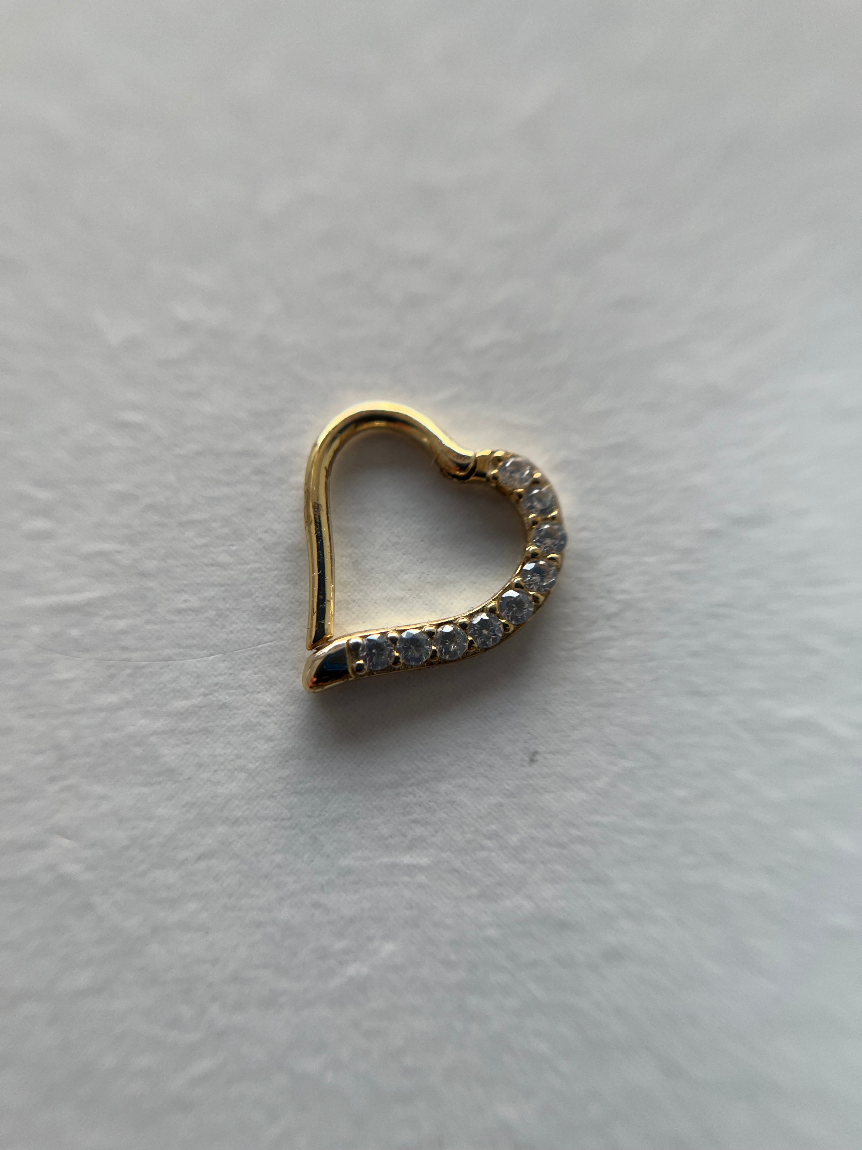 Piercings corazón