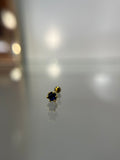 Piercings brillo azul (cierre esfera)