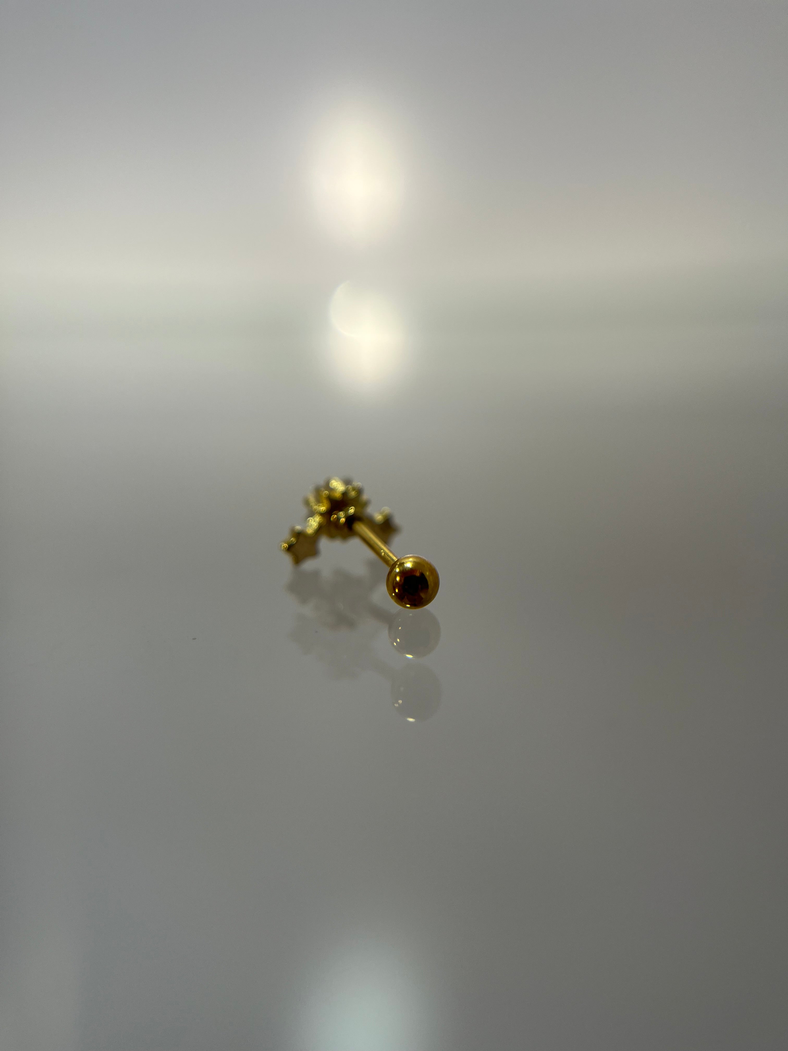 Piercings estrellas (cierre esfera)