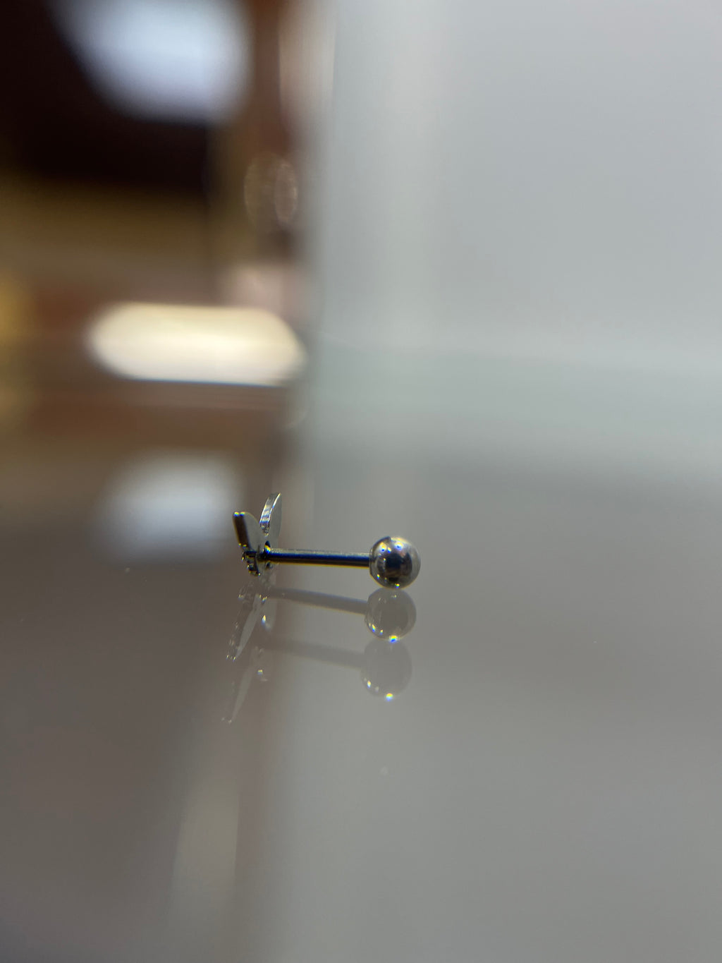 Piercings mariposa mini (cierre esfera)