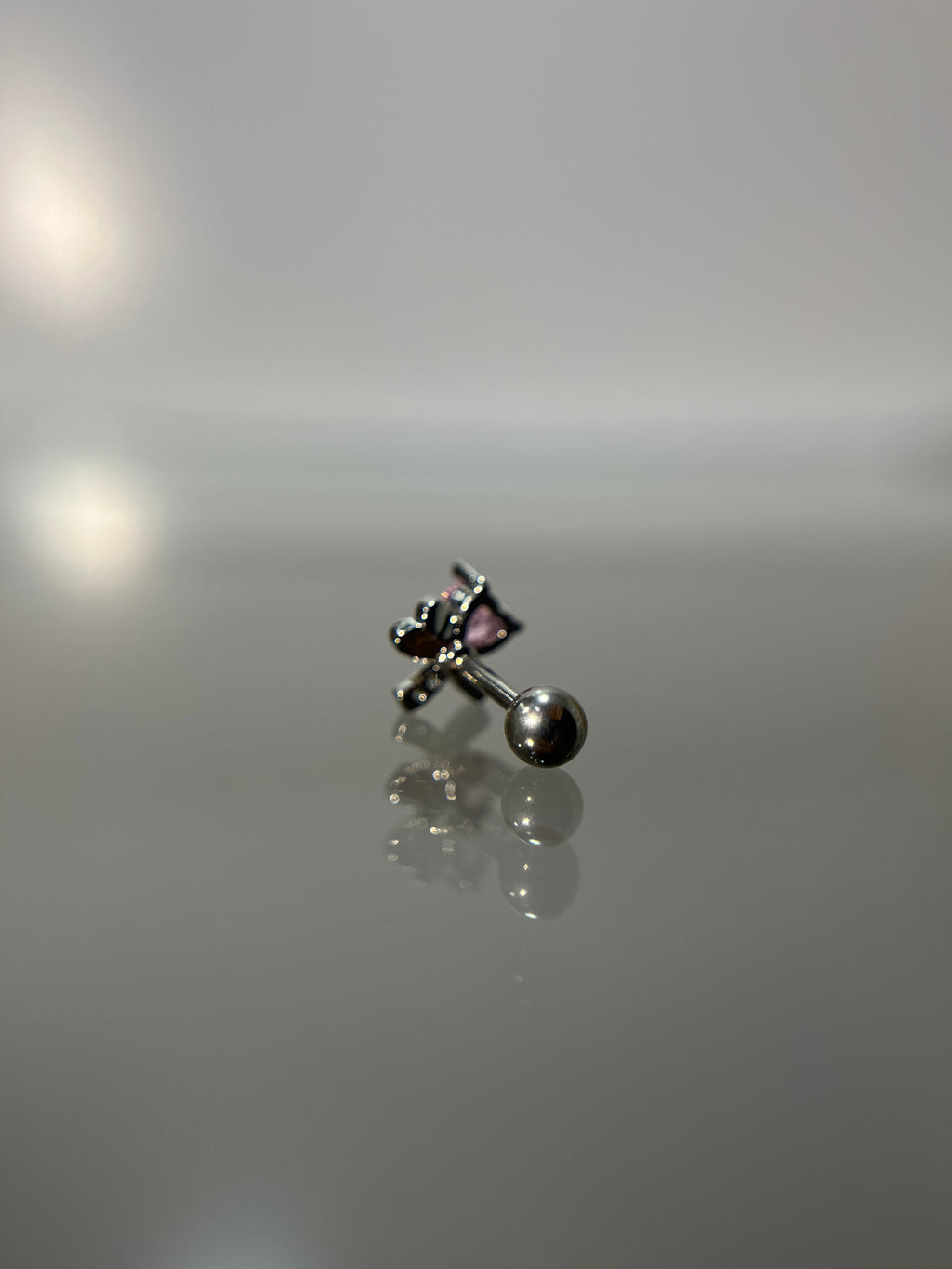 Piercings corazón (cierre esfera)