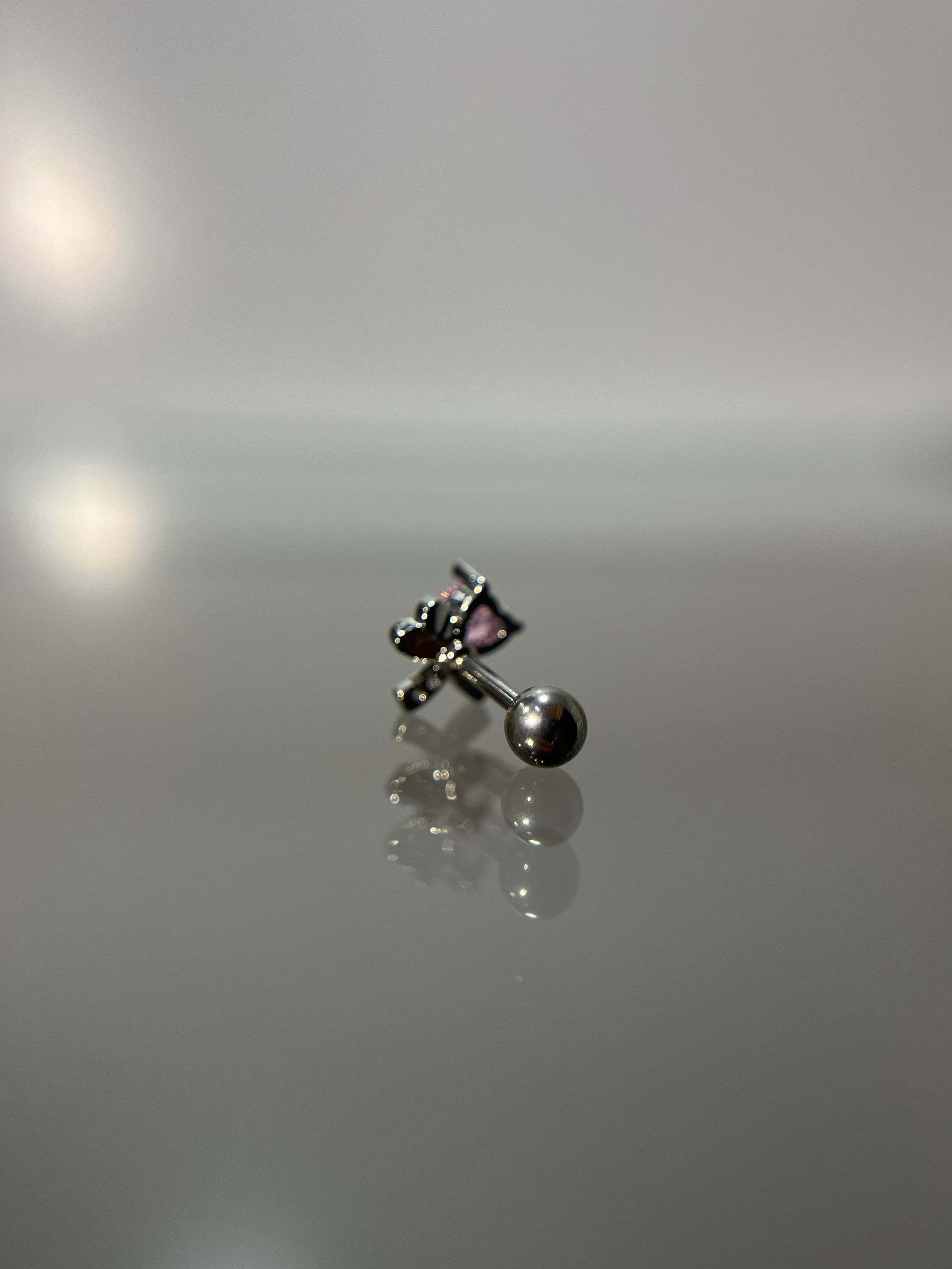 Piercings corazón (cierre esfera)