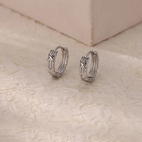 Argollas color plata