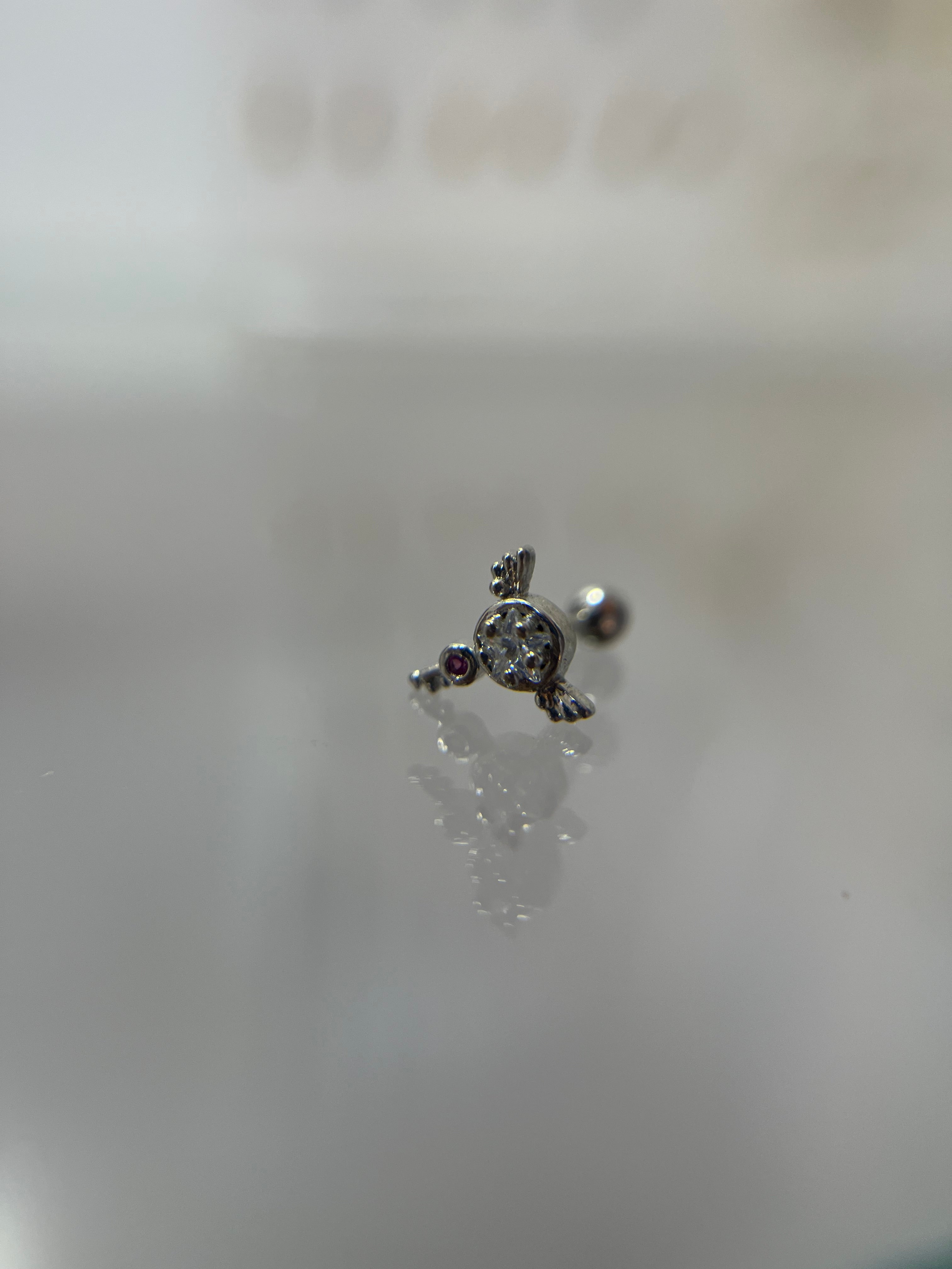 Piercings varita star (cierre esfera)