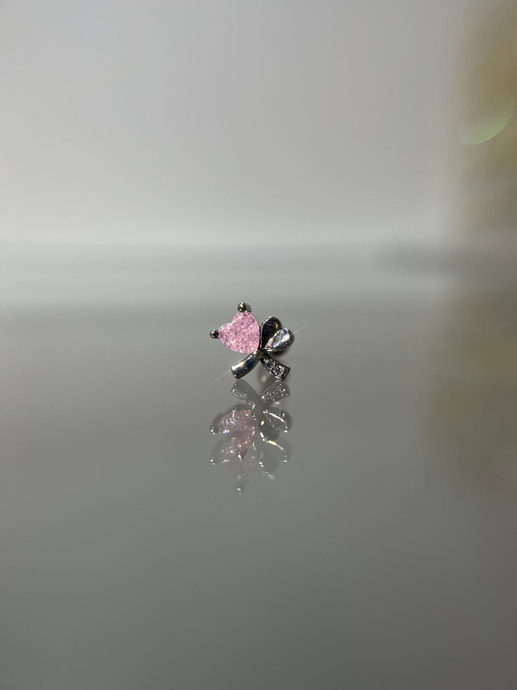 Piercings corazón (cierre esfera)
