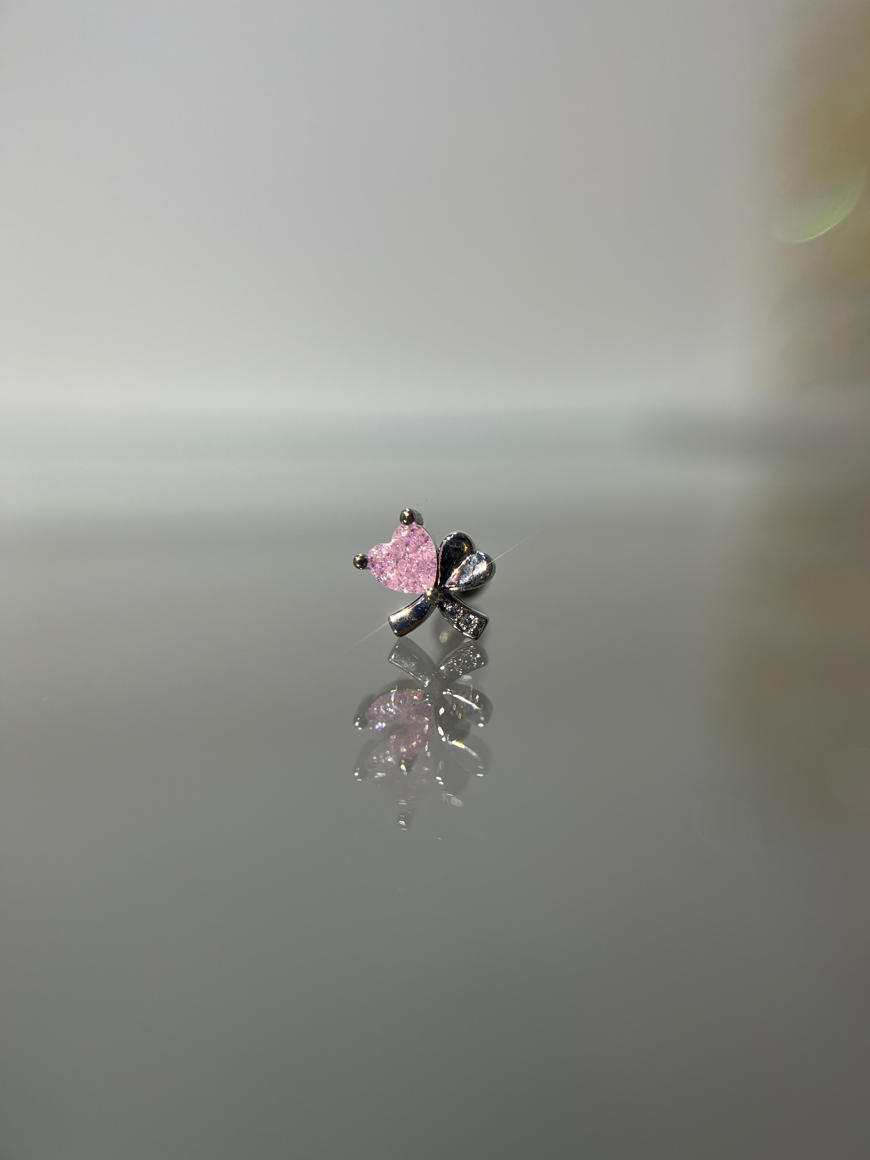 Piercings corazón (cierre esfera)