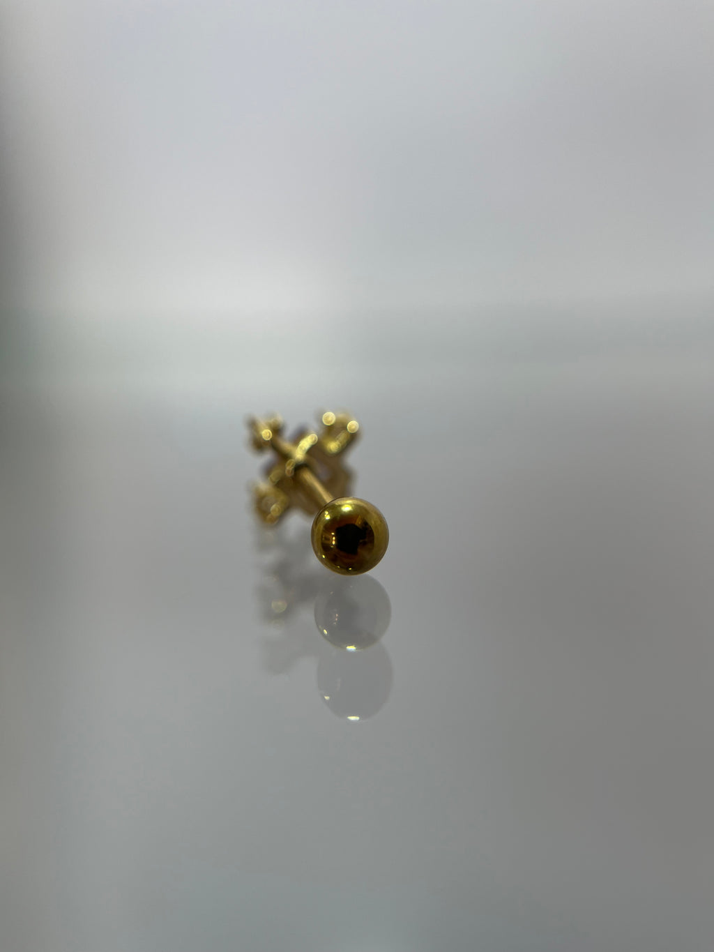 Piercings diamante violeta (cierre esfera)