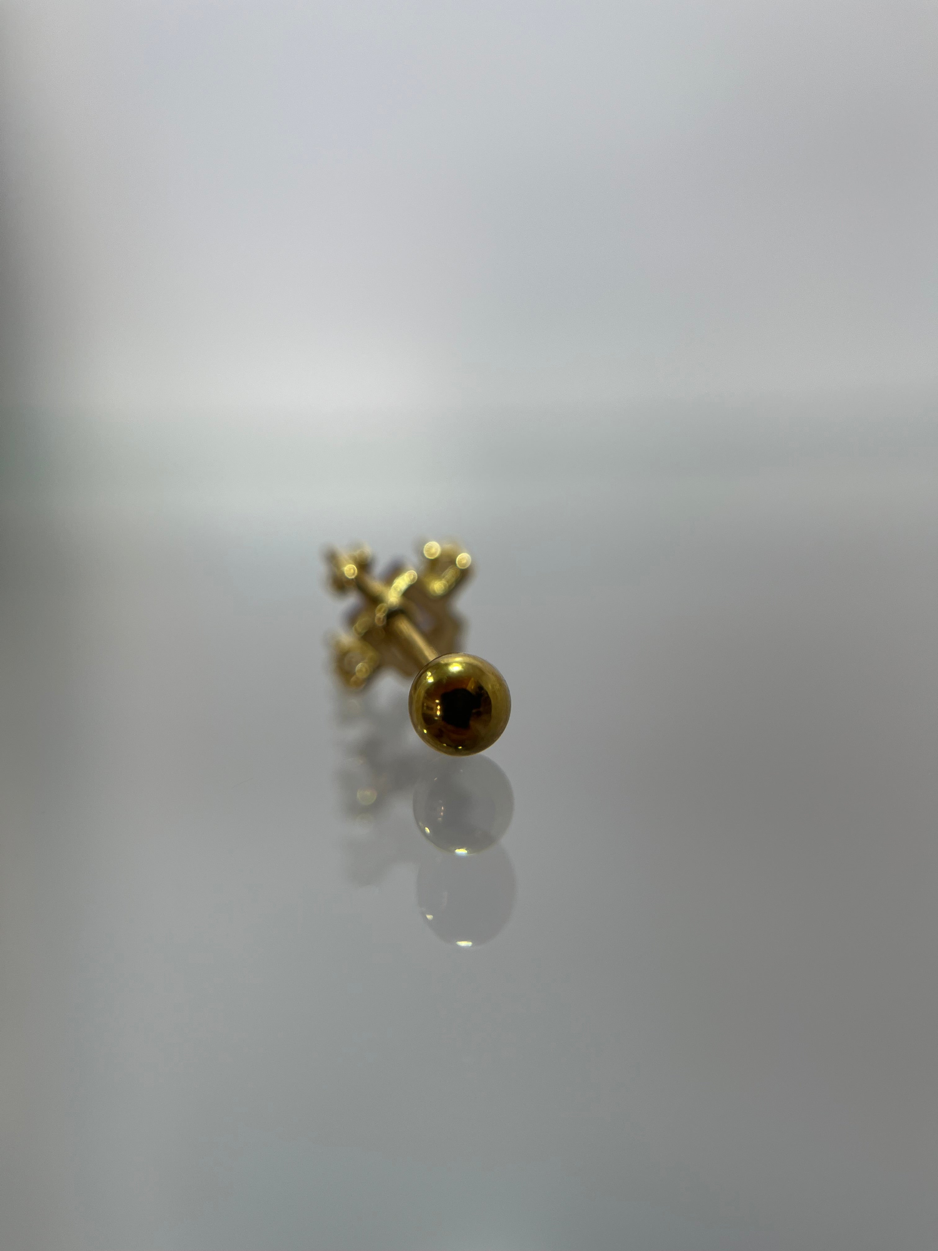 Piercings diamante violeta (cierre esfera)