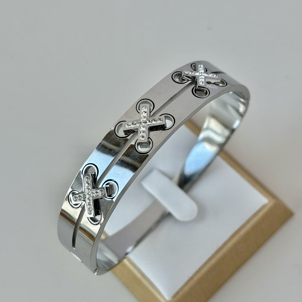 Brazalete x color plata