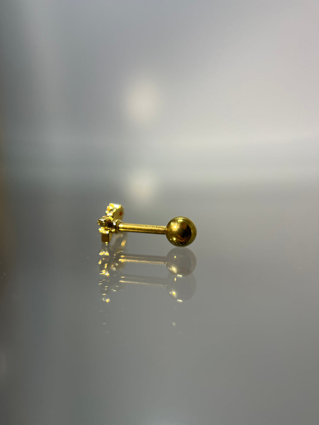 Piercings flores (cierre esfera)