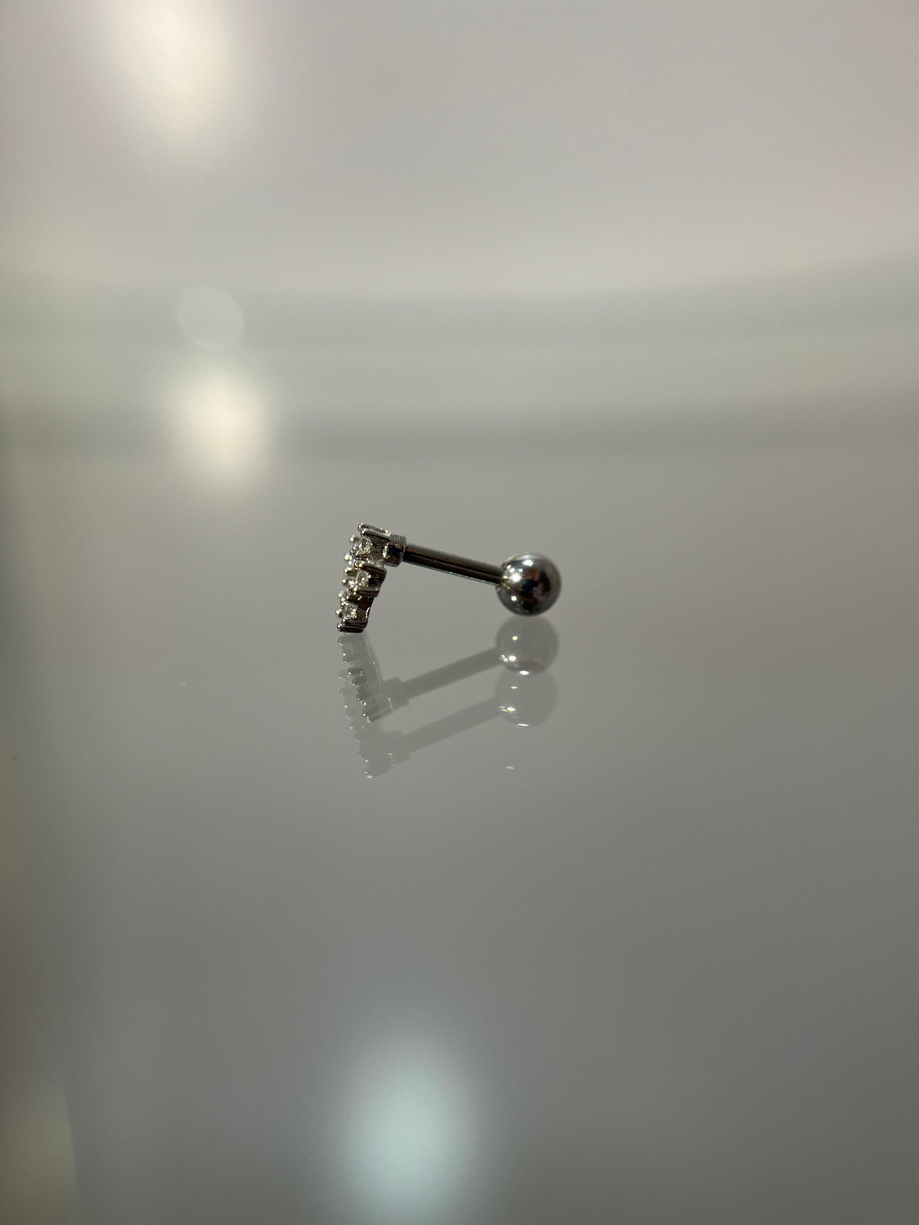 Piercings estrella (cierre esfera)