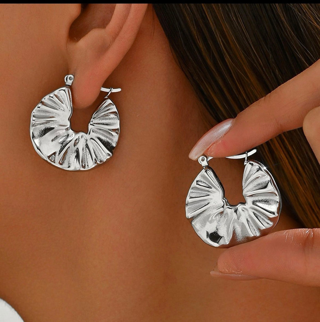 Argollas color plata