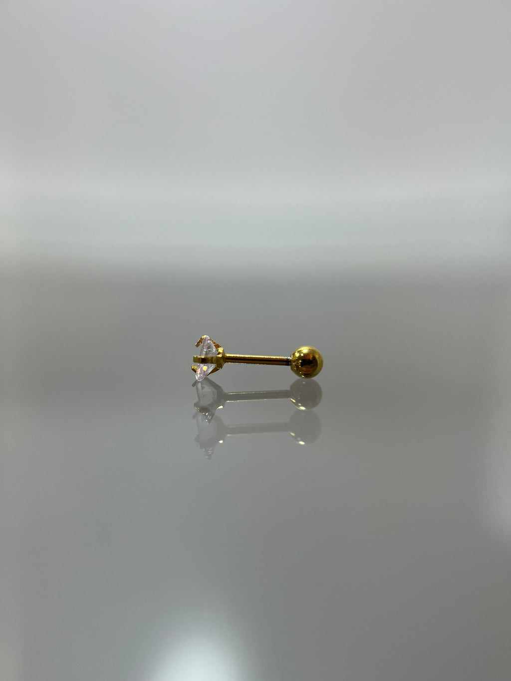 Piercings corazón tornasol (cierre esfera)