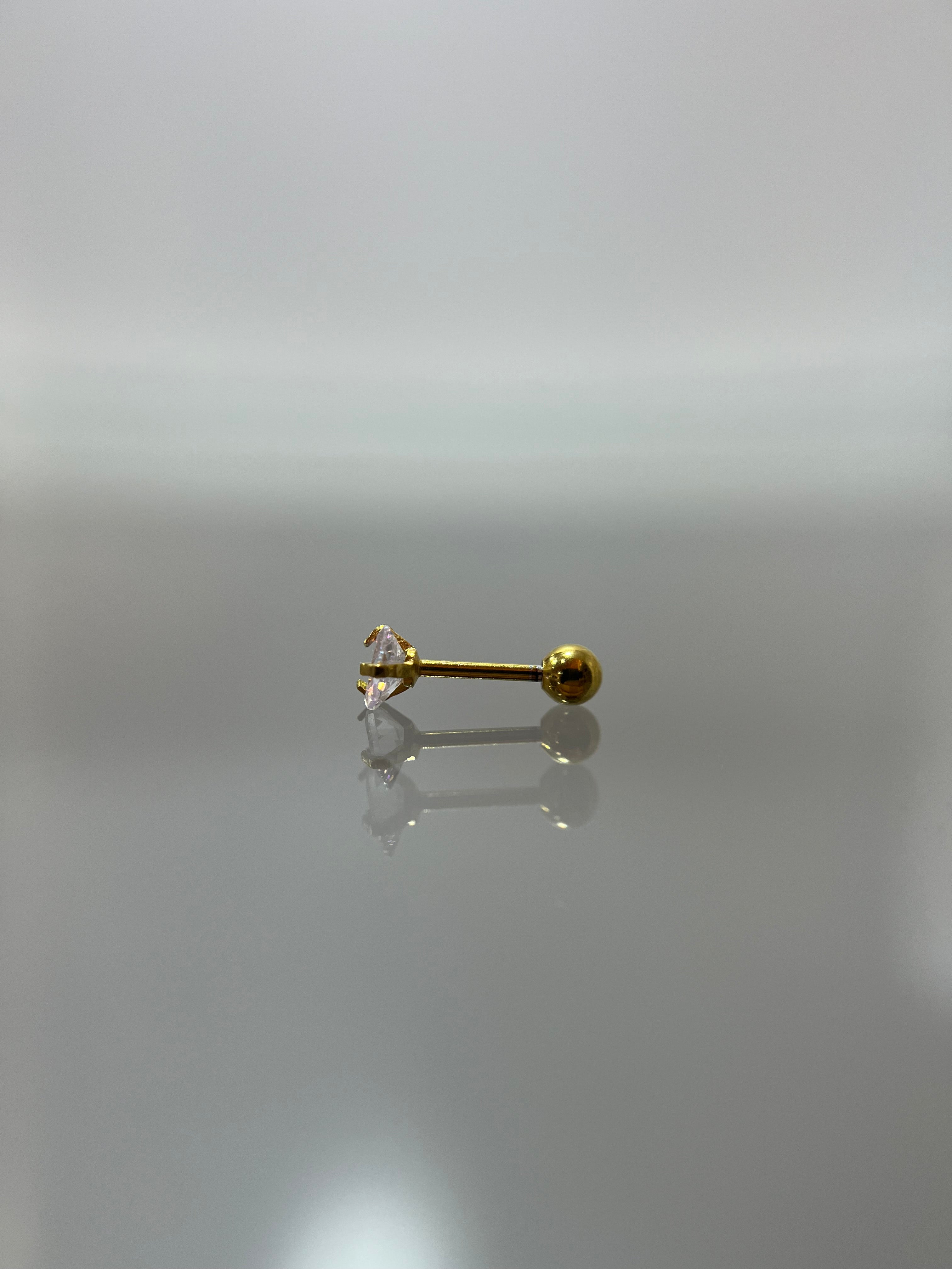 Piercings corazón tornasol (cierre esfera)