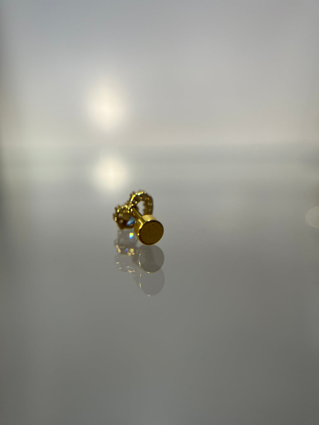 Piercings corazón (cierre plano)