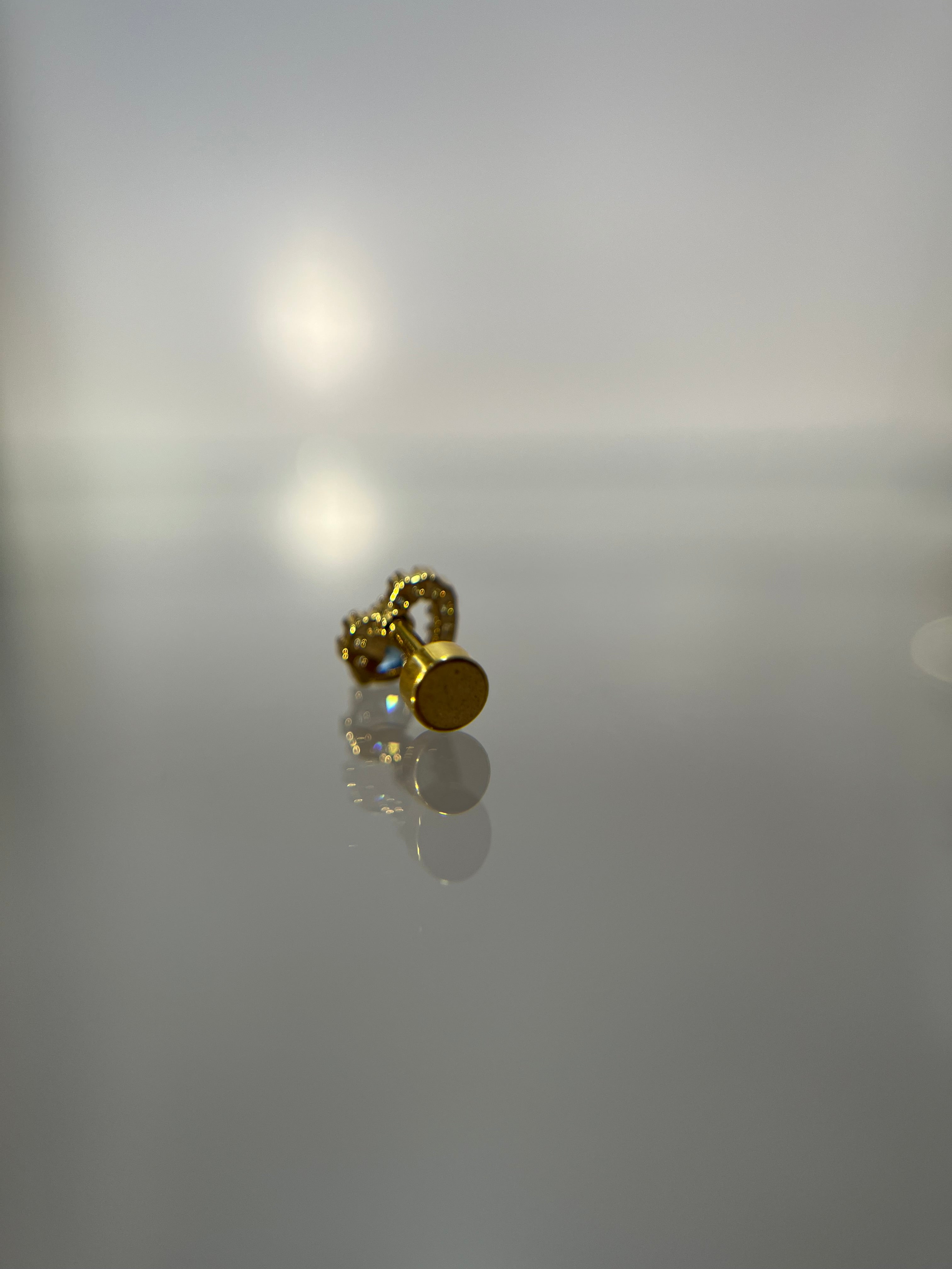 Piercings corazón (cierre plano)