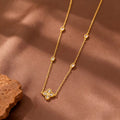 Collar van cleef dorado