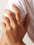 Anillo Chuncky dorado