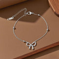 Pulsera lazo plateada