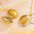 Relicarios óvalo dorado